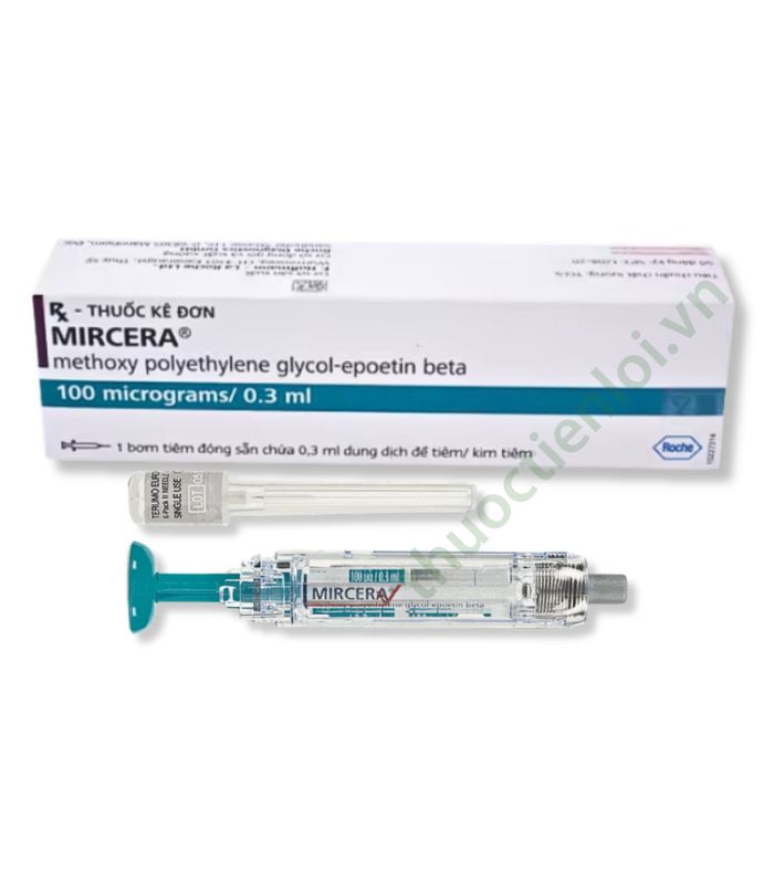 Thuốc tiêm Mircera 100Mcg/0.3ml đièu trị thiếu máu