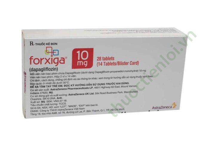 Thông tin về thuốc Forxiga 10mg