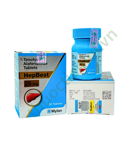 Thuốc HepBest 25mg Mylan (Hộp 30 viên)