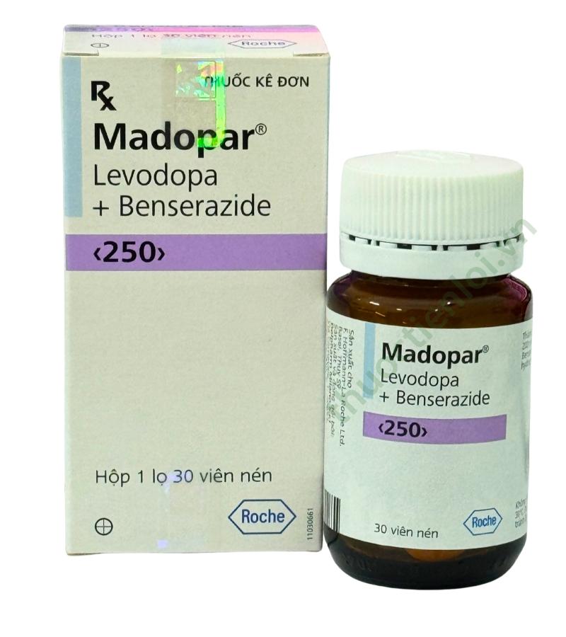 Madopar 250mg Roche Madopar 250mg Roche H/30 viên