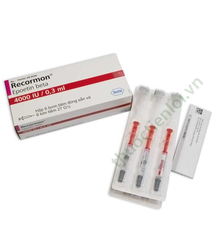 Recormon Injeksi Recormon 4000IU Inj H/6 bơm tiêm - Thuốc Tiện Lợi