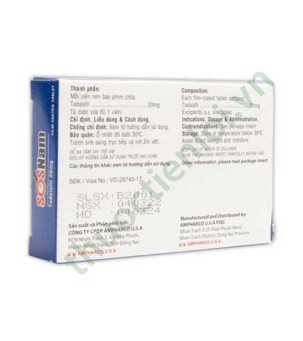 SOSNam 20mg của Ampharco
