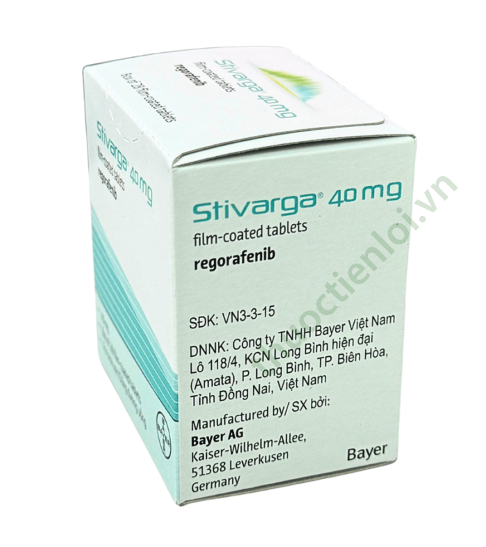 Thuốc Stivarga 40mg Bayer (Hộp 1 lọ 28 viên)