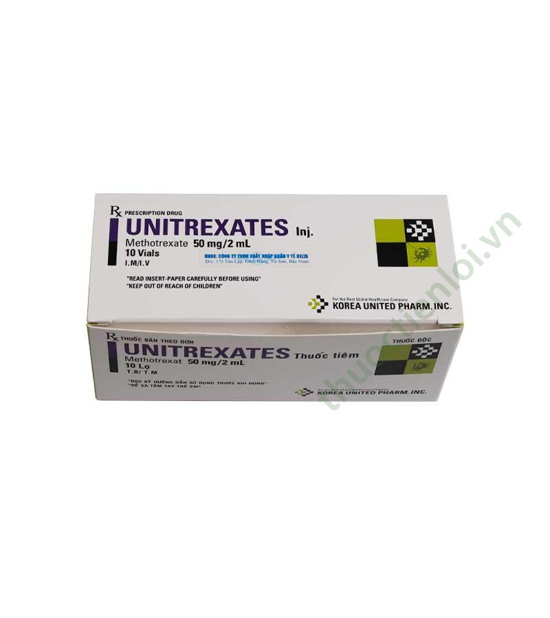 Unitrexates Tiêm (H/10Lọ/50Mg/2ML) Korea United Pharm - Thuốc Tiện Lợi
