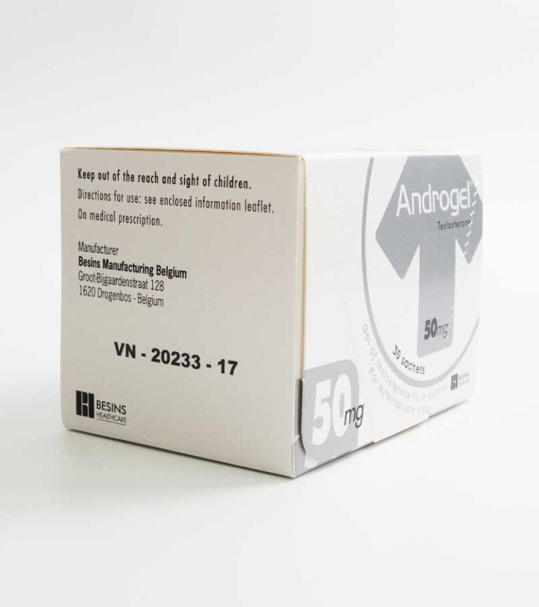 Androgel 50Mg hộp 30 gói - Thuốc Tiện Lợi