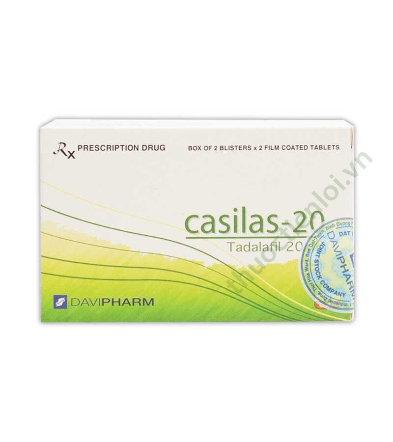 casilas-20mg Thuốc điều trị rối loạn cương dương Casilas 20