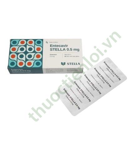 Thuốc điều trị viêm gan B mạn tính Entecavir 0.5mg Stada