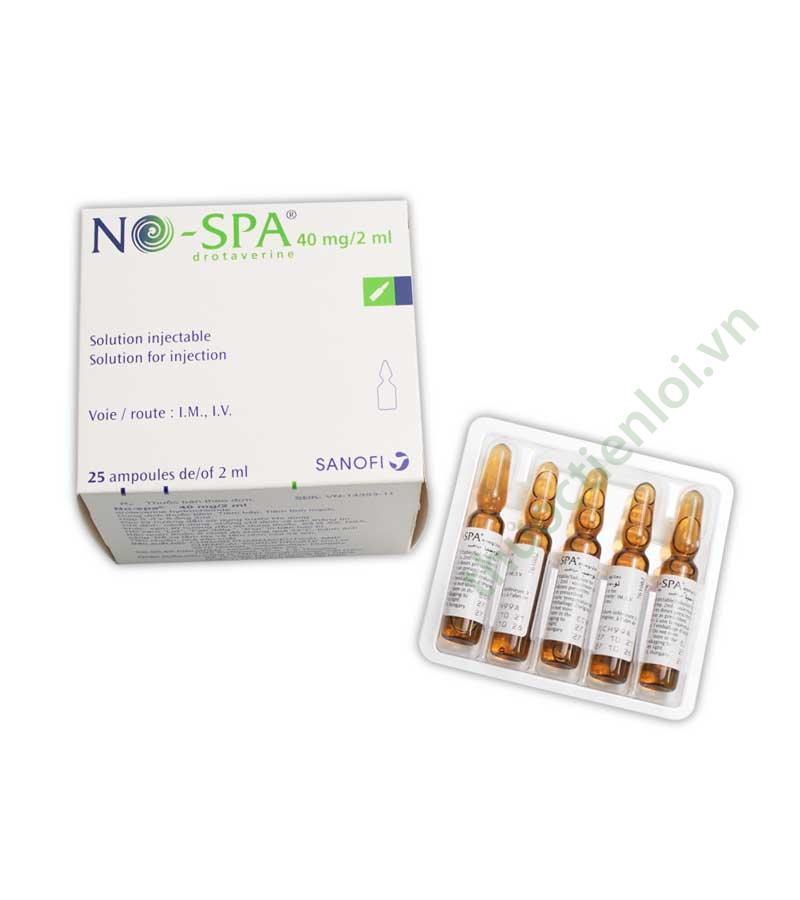 no-spa-40mg-2-ml Thuốc chống co thắt No-spa 40mg/2ml