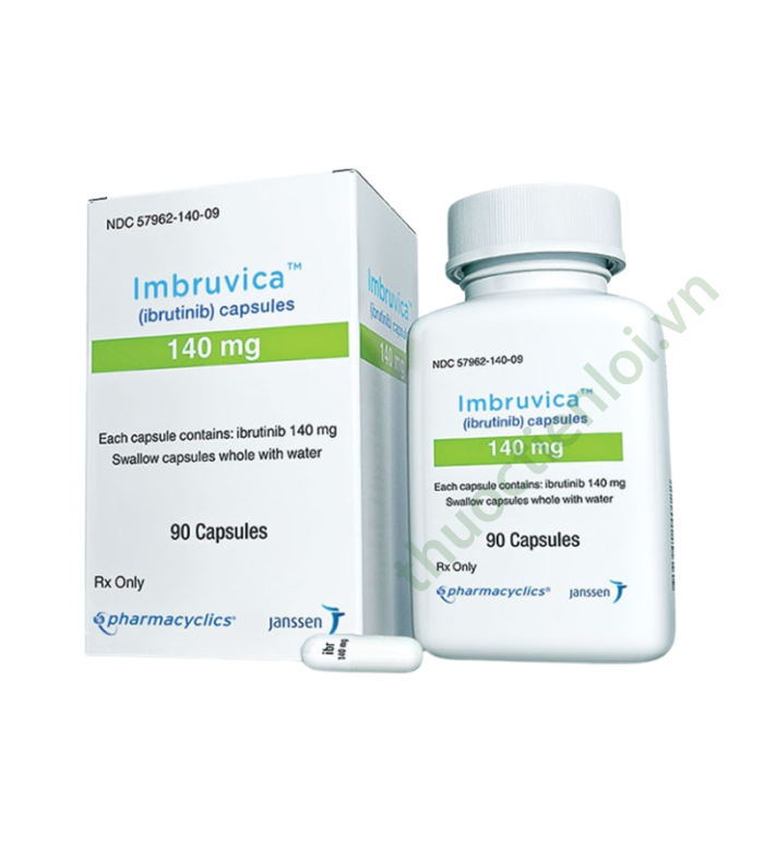 Thuốc Imbruvica Ibrutinib 140mg (Hộp 90 viên) Jassen