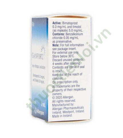 Thuốc nhỏ mắt Ganfort 3mL