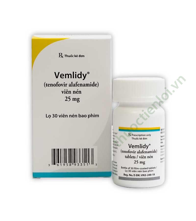 Vemlidy-Menarini Thuốc Vemlidy 25mg của Menarini