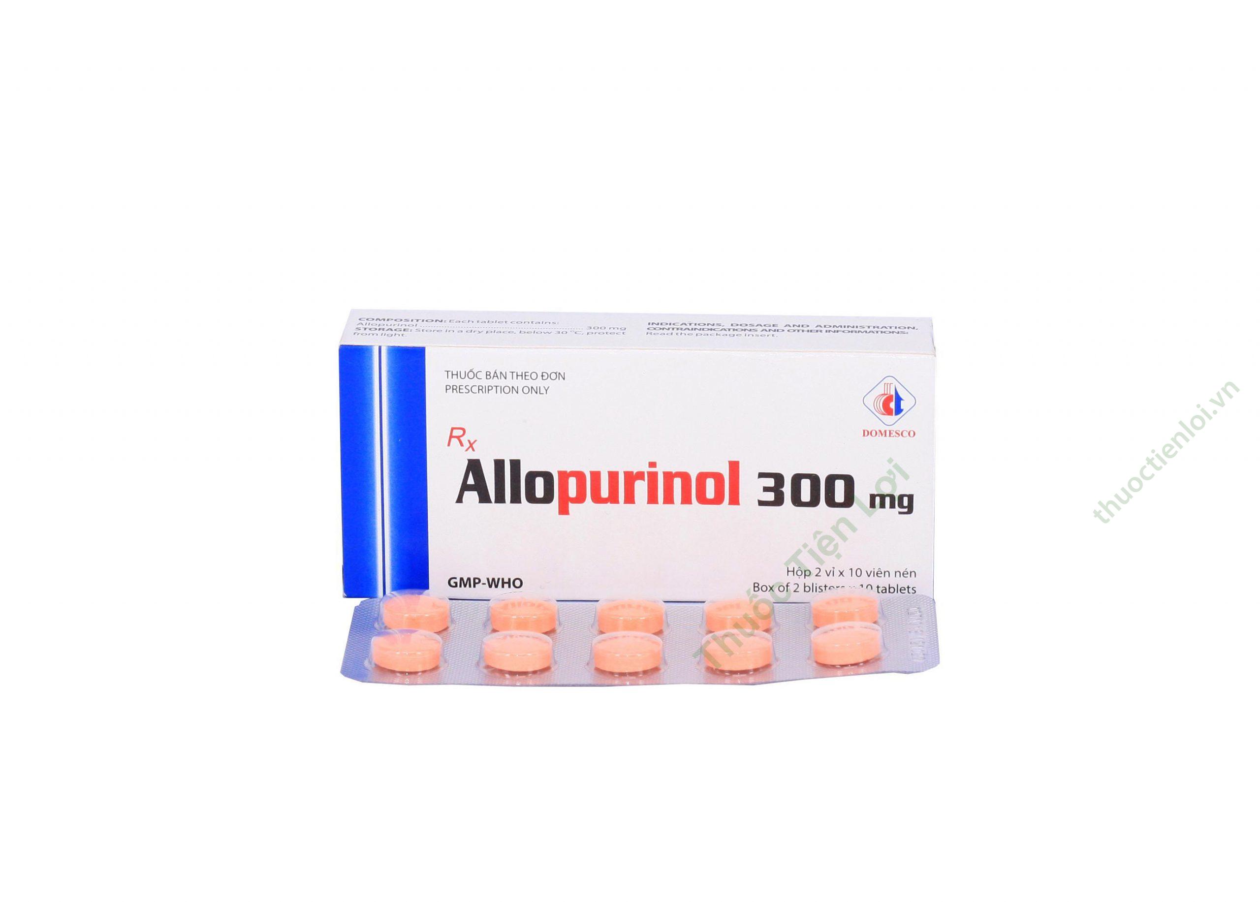 Allopurinol 300 Mg Domesco - Hộp 1 Allopurinol 300 Mg Domesco - Hộp
