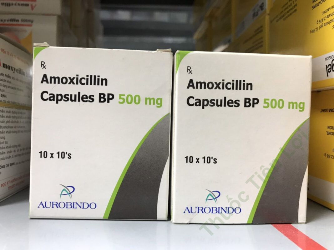 Amoxicillin Capsules Bp 500Mg Aurobindo (h/100v) - Thuốc Tiện Lợi