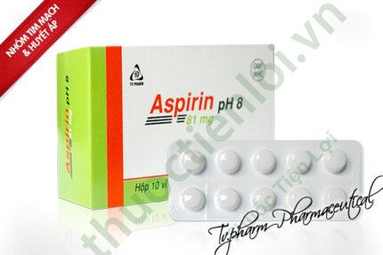 Aspirin 81Mg T.V Pharm (H/100V)