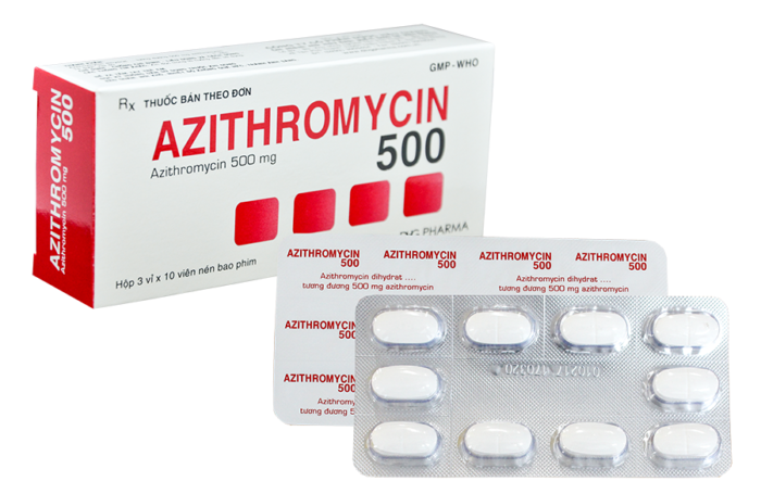 Azithromycin 500Mg DHG (h/30v)