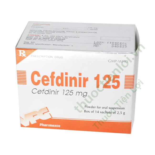 Cefdinir 125Mg Pharimexco (H/14G/2 Cefdinir 125Mg Pharimexco (H/14G/2.5Gr)