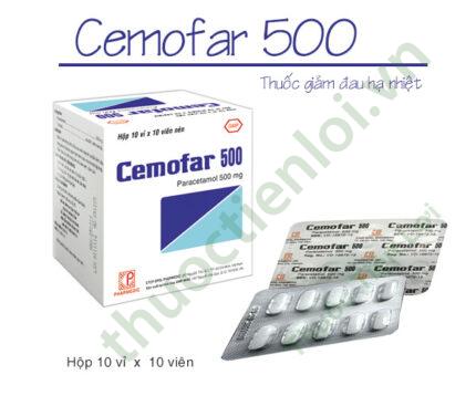 Cemofar Paracetamol 500Mg Pharmedic (H/100V)