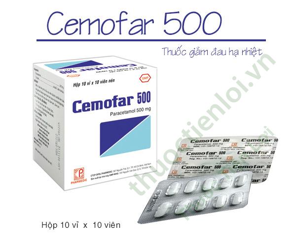 Cemofar Paracetamol 500Mg Pharmedic (H/100V) 1 Cemofar Paracetamol 500Mg Pharmedic (H/100V)