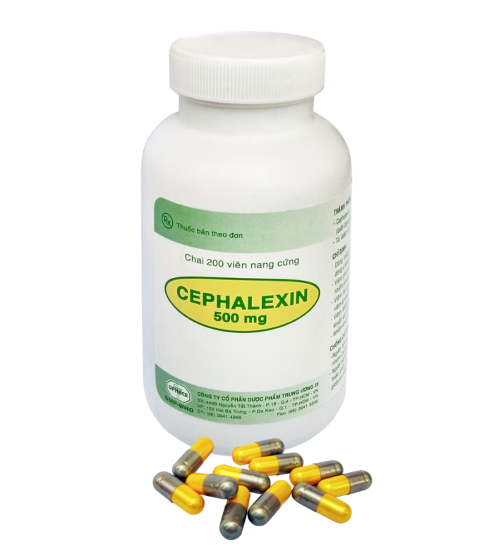 Cephalexin 500Mg - Uphace TW25 (c/200v)