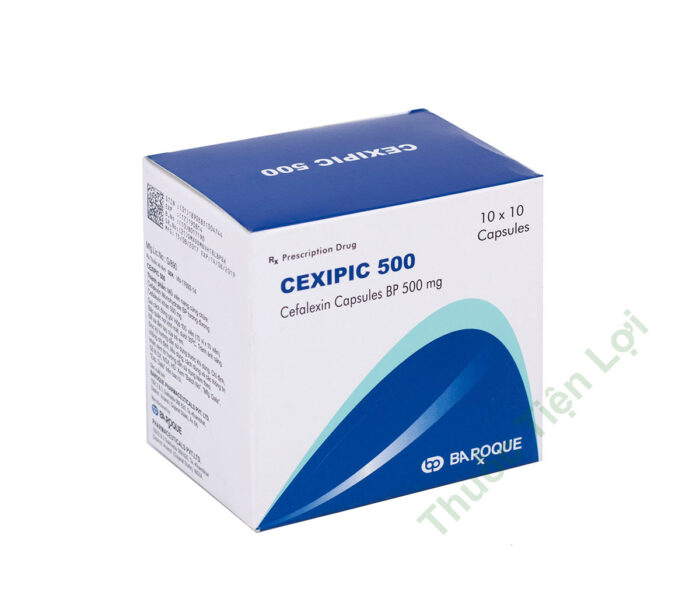 Cexipic Cephalexin 500 Baroque Pharm (H/100V)