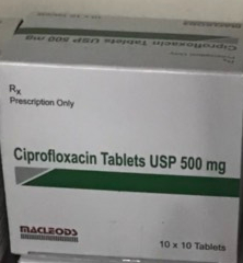 Ciprofloxacin 500Mg - Macleods (h/100v) (Ấn)