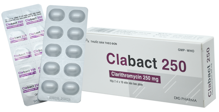 Clabact Clarithromycin 250 Mg DHG (h/20v)