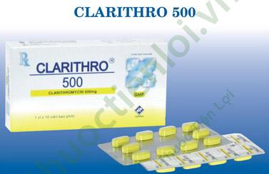 Clarithro 500 Clarithromycin 500Mg Vidipha (H/10V) 1 Clarithro 500 Clarithromycin 500Mg Vidipha (H/10V)