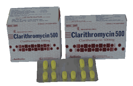 Clarithromycin 500Mg Khapharco (h/100v) (Lớn)