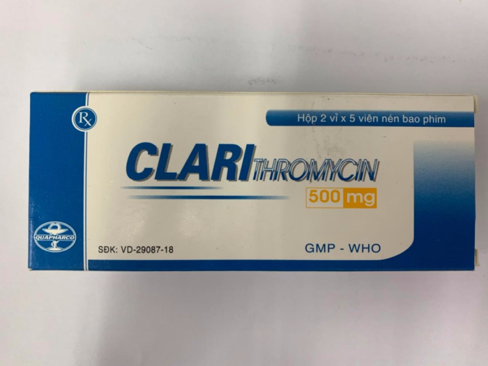 Clarithromycin 500Mg Quapharco (h/10v)