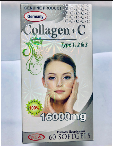 Collagen +C 1600Mg Germany Pharma (c/60v) (Trắng Xanh)
