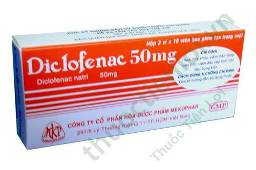 Diclofenac 50Mg Mekophar (H/30V) 1 Diclofenac 50Mg Mekophar (H/30V)