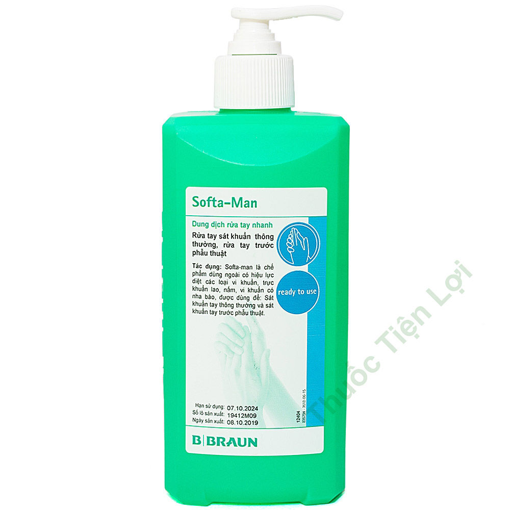 Softa-Man Nước Rửa Tay Nhanh B-Braun 500ML - Ảnh 1