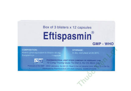 Eftispasmin Alverin 40Mg- F.T ( Chai/ 100 Viên )