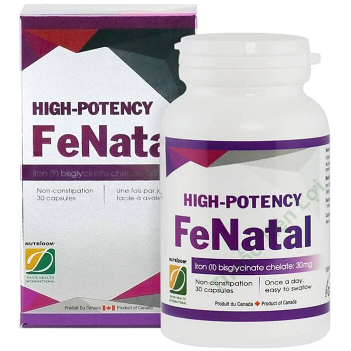 Fenatal David Health Viên Uống Bổ Sung Chất Sắt 30 Viên