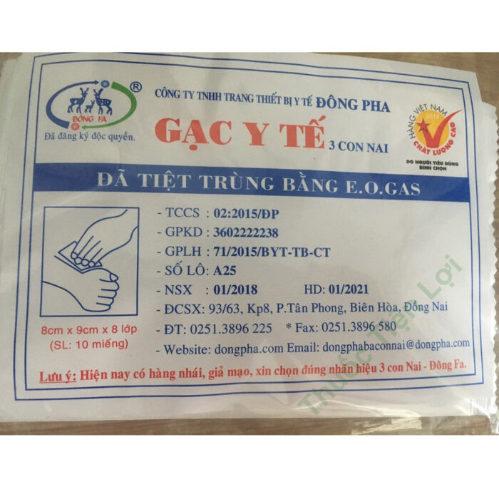 Gạc Y Tế 8X9CM Dongphaco (Lớn)