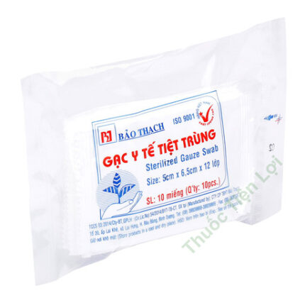 Gạc Y Tế Bảo Thạch 5CMx6.5CM (Bịch) ( Thùng/ 100 Bịch )