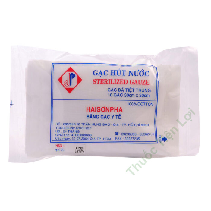 Gạc Y Tế Hải Sơn Pha 30CM X 30CM (Gói)