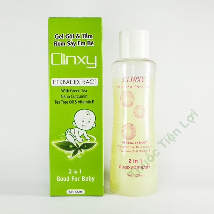 Gel Clinxy Gội & Tắm Rôm Sẩy Em Bé (C/120ML)