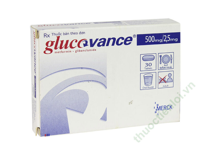 Glucovance 500Mg/2.5Mg Merck (h/30v) - Thuốc Tiện Lợi