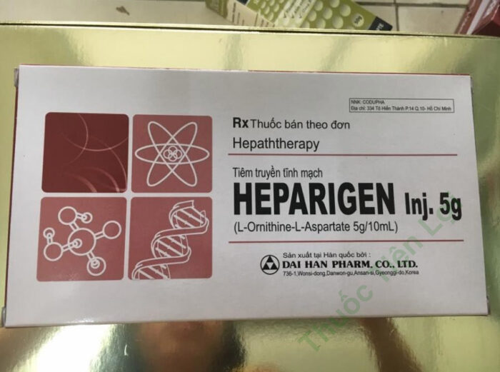 Heparigen L- Orthinin 5G/10ML Inj. Daihan Pharm (H/10O/10ML)