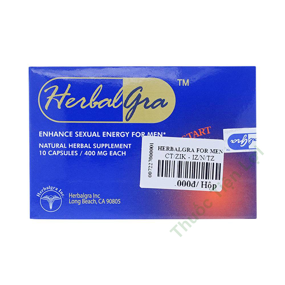herbalgra_for_men_tang_cuong_sinh_ly_nam_gioi_1.jpg Herbalgra For Men Viên Uống Tăng Cường Sinh Lý Nam Giới 5 Gói X 2 Viên - Ảnh 1