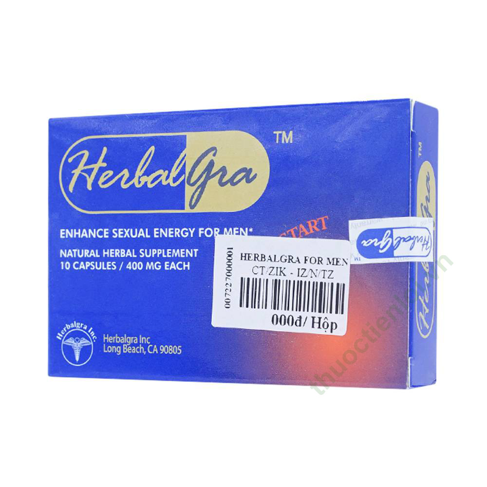 Herbalgra For Men Viên Uống Tăng Cường Sinh Lý Nam Giới 5 Gói X 2 Viên - Ảnh 2