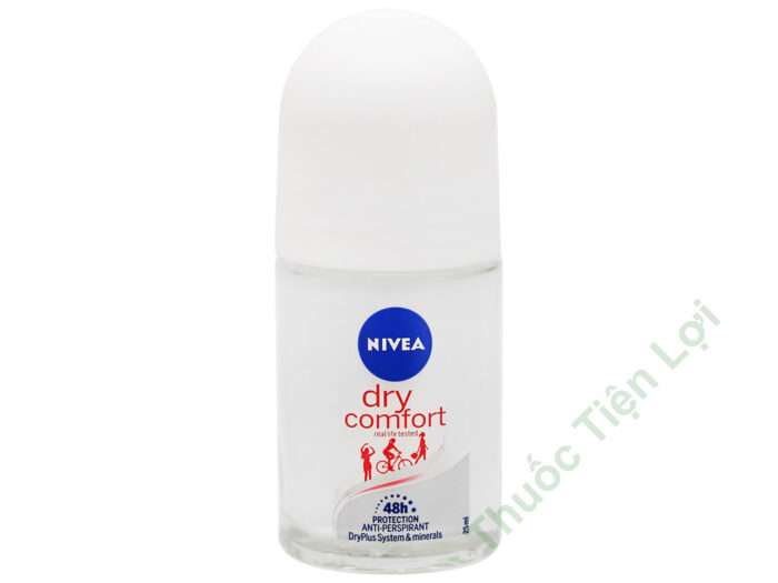 Dry Comfort Nivea (c/25ml) (Nữ) Lăn Khử Mùi
