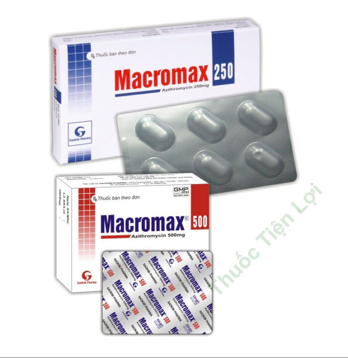 Macromax Azithromycin 250Mg - Sao Kim ( Hộp/ 6 Viên )