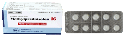 Methylprednisolone 16 Khapharco (h/100v)