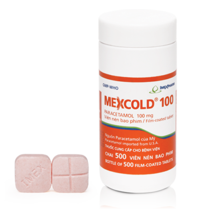 Mexcold Paracetamol 100Mg Imexpharm c/500v