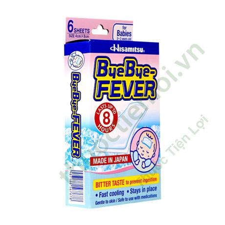 Bye Bye Fever Hisamitsu (H/3G/2M) (Hồng) Miếng Dán Hạ Sốt 1 Bye Bye Fever Hisamitsu (H/3G/2M) (Hồng) Miếng Dán Hạ Sốt