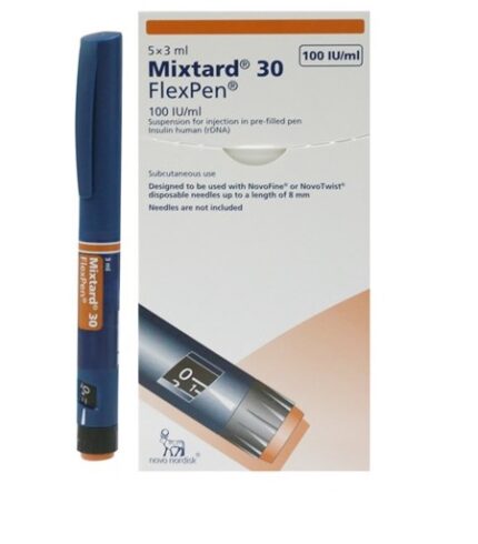 Mixtard 30 Flexpen 100IU/ML 3ML H/5