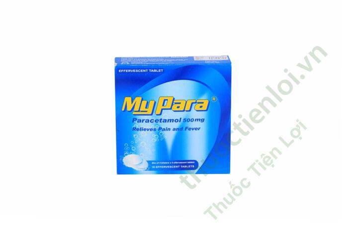 Mypara Paracetamol 500Mg Sủi (H/16V)