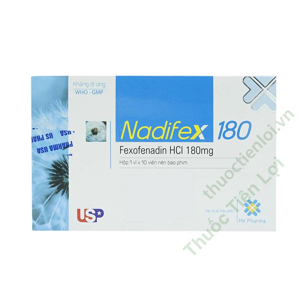 Nadifex 180 Fexofenadin 180Mg USP (H/10V) 1 Nadifex 180 Fexofenadin 180Mg USP (H/10V)